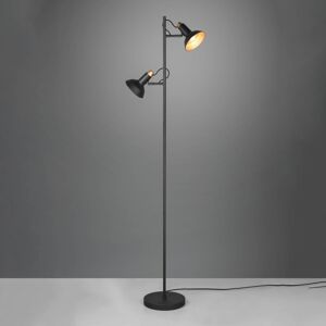 Roxie állólámpa, forgatható, 2-lámpás, fekete matt