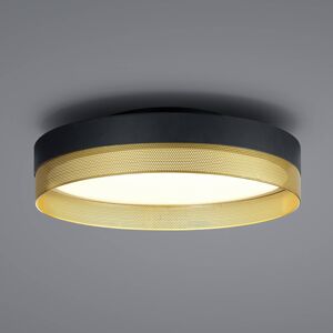 Hálós LED mennyezeti lámpa, Ø 45 cm, fekete/arany