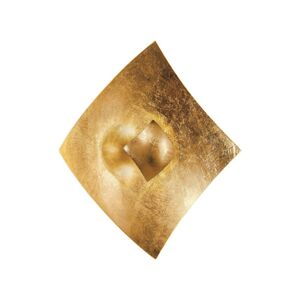 Quadrangolo falilámpa, arany fóliás, 18 x 18 cm