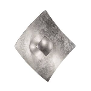 Quadrangolo falilámpa, ezüst, 18 x 18 cm