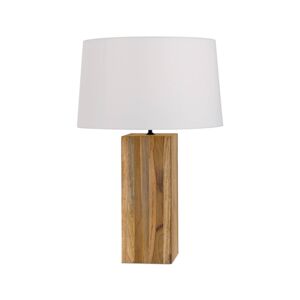 Dallas asztali lámpa téglalap alakú fa lábbal