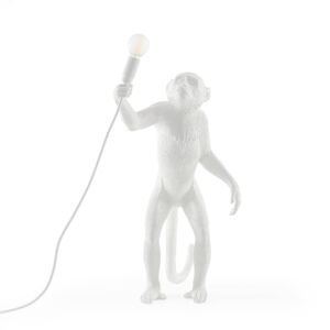 LED dekor asztali világítás Monkey Lamp fehér álló