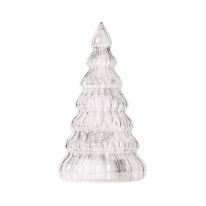 LED deco figura Lucy fa üveg átlátszó/fehér 23,5