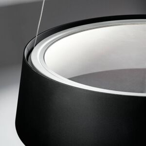 Stilnovo Oxygen LED lógó világítás, fekete Ø 56 cm