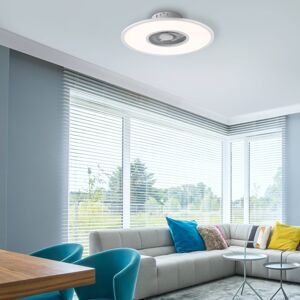 LED mennyezeti ventilátor Flat-Air, fehér, Ø59,5cm