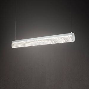 Slamp LED-es függőlámpa Modula, pliszírozott, világosszürke