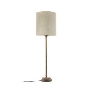 PR Home asztali lámpa Kent bézs/réz árnyalatú Celyn hengeres lámpa