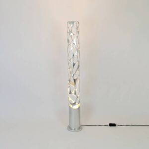 Talismano állólámpa, ezüst színű, 176 cm magas, vasból készült