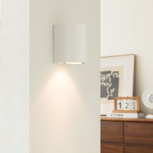 Prios Tetje kültéri fali lámpa, fehér, kerek, 10 cm, 4 darabos szett