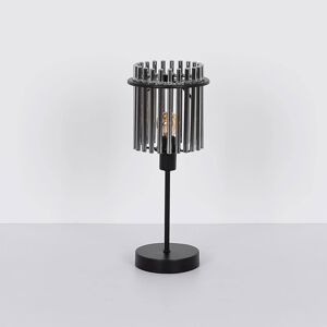 Gorley asztali lámpa, magasság 37.5 cm, füstszürke, üveg/metál