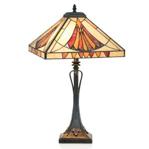Bájos asztali lámpa AMALIA Tiffany stílusban