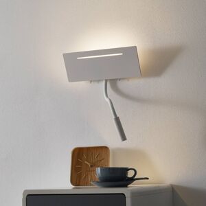 Ariel - fehér LED fali lámpa olvasólámpával