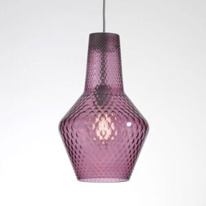 Függő lámpa Romeo 130 cm, üveg ametiszt