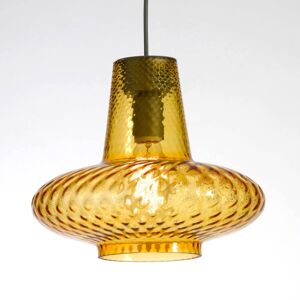 Üveg függő lámpa Giulietta, borostyán