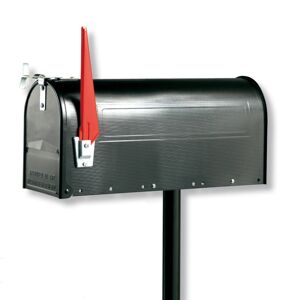 U.S. postaláda forgatható zászlóval, fekete