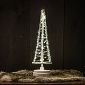 Santa's Tree fa, drót ezüst, magassága 33,5 cm