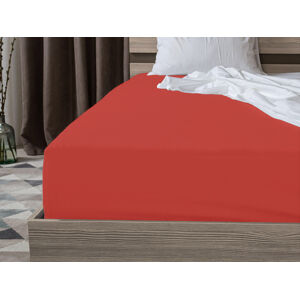 Jersey EXCLUSIVE piros lepedő 90x200 cm Grammsúly (rost sűrűség): Lux (190 g/m2)