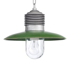 Klasszikus kültéri függő lámpa Ampere alu/zöld