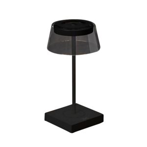 LED asztali lámpa Scilla USB-vel, fekete