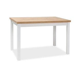 Étkezőasztal fehér/matt/tölgy lancelot, ADAM 120x68