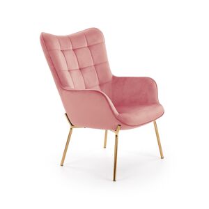 Világos rózsaszín relax fotel HOLMEN 2