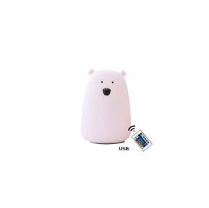 Rabbit & Friends Mackó érintős lámpa távirányítóval Szín:: rózsaszín