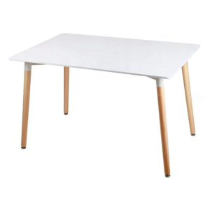 Fehér étkezőasztal BERGEN 120x80 cm