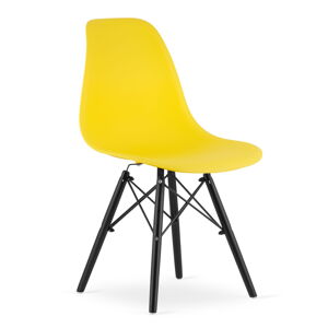 YORK OSAKA sárga szék fekete lábakkal