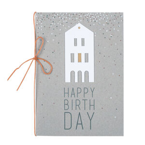 Räder LITTLE HOUSE HAPPY BIRTHDAY papír születésnapi üdvözlőlap