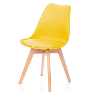 BALI MARK sárga szék bükkfa lábakkal
