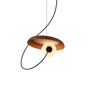 Milan Wire függő lámpa Ø 24 cm réz fémes