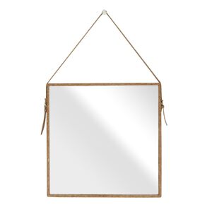 TOZAL négyzet alakú tükör parafa kerettel