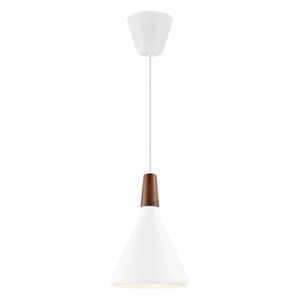 Függő lámpa Nori, Ø 18 cm, fehér