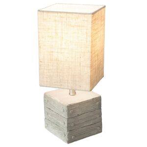 Asztali lámpa Lisco doboz alakú beton alap
