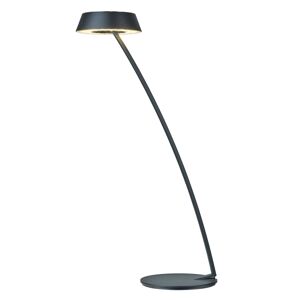 OLIGO Glance LED asztali lámpa ívelt fekete matt