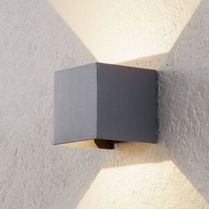 LED külső fali világítás Cube bazaltszürke