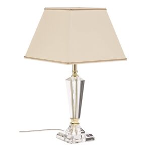 Asztali lámpa Veronique, keskeny láb, krém/arany