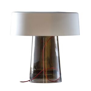 Prandina Glam lámpa 48cm átlátszó/ernyő fehér