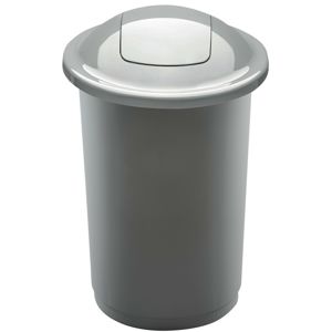 Top Bin szelektív hulladékgyűjtő kosár, 50 l, ezüst