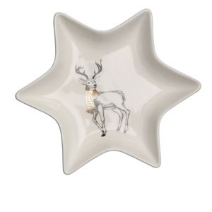 Altom Csillag porcelán szervírozó tányér,Nordic Forest Deer 17,5 cm