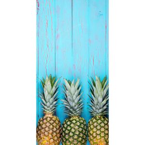 Ananas Blue strandtörölköző, 70 x 140 cm