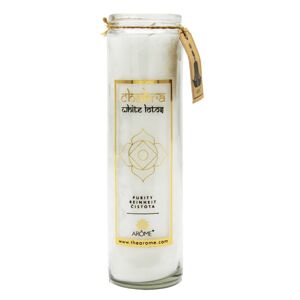 Arome Chakra tisztaság magas illatgyertya, friss len illat, 320 g