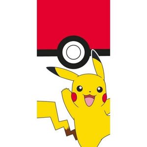 Baba törölköző Pokémon Pokéball és Pikachu , 70 x140 cm
