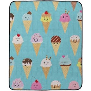 Butter Kings Kemping pléd Happy Ice creams, 145 x 180 cm