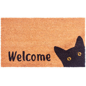 Cat Welcome kókusz lábtörlő, 40 x 70 cm