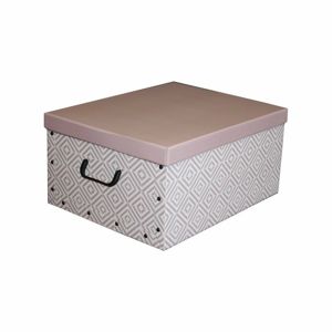 Compactor Nordic összecsukható tárolódoboz, 50 x 40 x 25 cm, rózsaszín