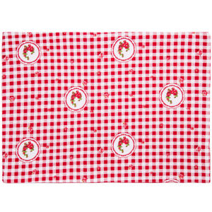 Country tányéralátét piros kockás, 33 x 45 cm