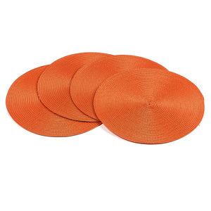 Deco kör alakú alátétek narancssárga, átmérője 35 cm, 4 db-os szet