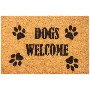 Dogs Welcome kókusz lábtörlő, 40 x 60 cm