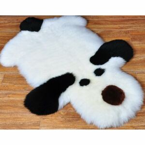 Domarex Kutya gyerek műszőrme szőnyeg fekete fehér, 50 x 80 cm